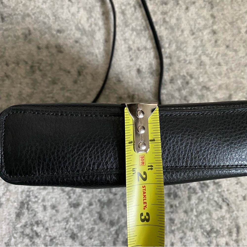 Coach Derby Slim Black Leather Crossbody Bag - Picture 6 of 9